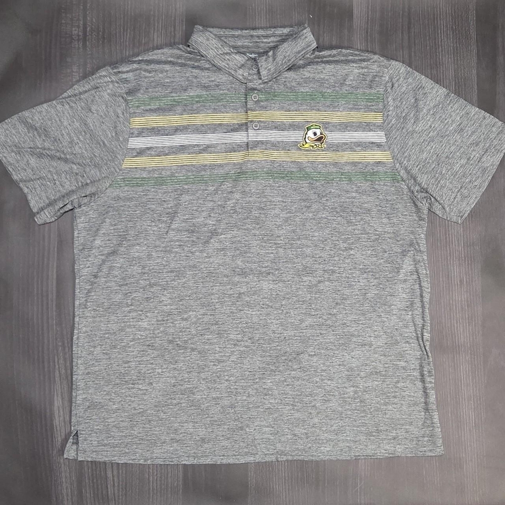 Captivating Oregon Ducks Men's XL Polo Shirt Gray